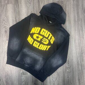 Hellstar No Guts No Glory Hoodie Black/Yellow Size Medium